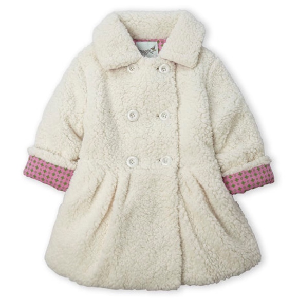 Magpie Other - Magpie Girls' 'Wooly" Cream Peacoat